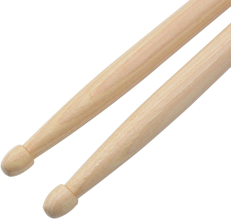 Drum Stick 5A Wood Tip Drum Sticks 5a Classic Hickory Drumstick (1 Pair Hickory)