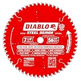 Diablo Steel Demon Carbide Saw Blade for Thin Metal - Ideal for Mild Steel Cutting - 7-1/4