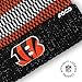 FOCO Women's Cincinnati Bengals NFL Logo Metallic Knit Pom Beanie Hat, Team Color