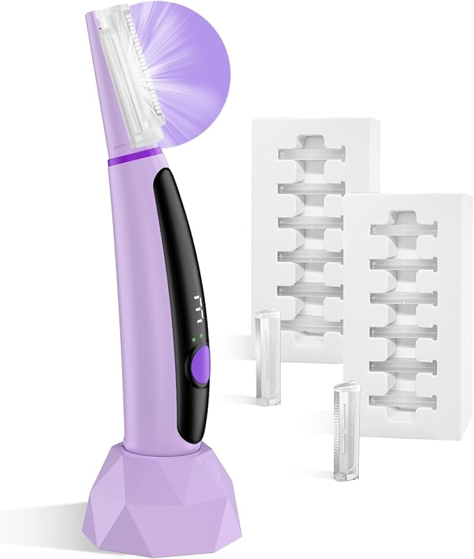 Aparelho elétrico para remoção de pelos faciais CNMSGM, roxo