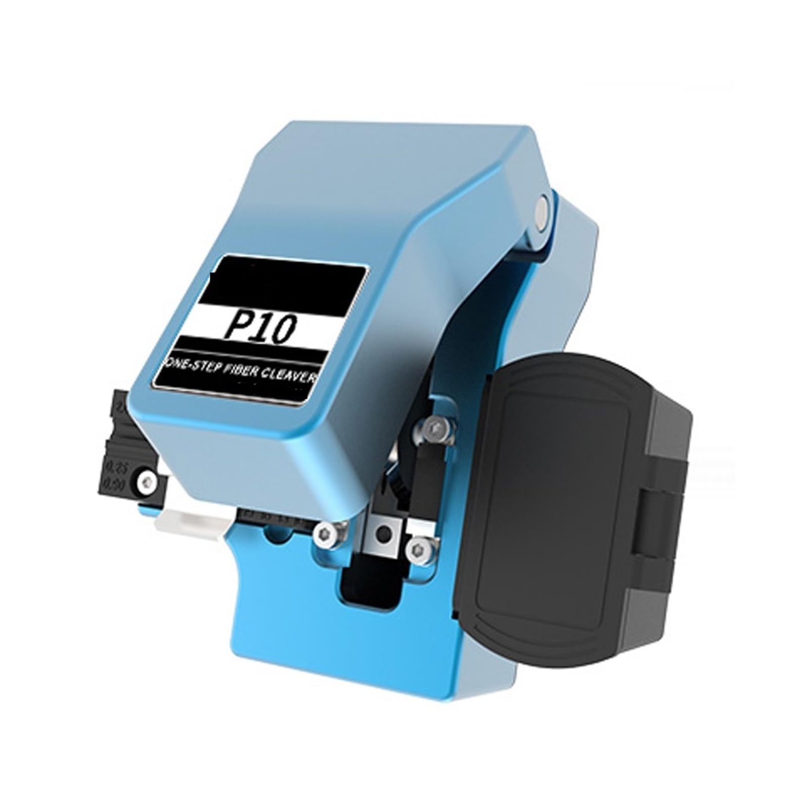 One Step Fiber Cleaver P10 Cable Cutting Knife, FTTH Optic Tools, High PrecisionFiber Cleavers, 24 Surface Blade Optoelectronic Cleaver(Blu)