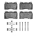 Dynamic Friction Company 5000 Advanced Brake Pads - Low Metallic and Hardware Kit