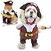 Dog Halloween Costume Pet Pirates of The Caribbean Style Costumes Funny Cosplay Party Clothes for Small Medium Dogs Cats Puppy Cool Apparel with Hat Dress Up for Halloween Accessories (Medium)
