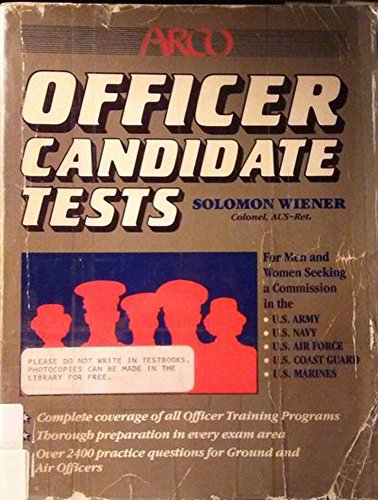 Officer candidate tests 0668056657 Book Cover