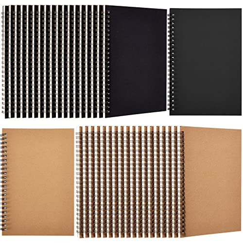 Epakh 36 Pack Blank Spiral Notebook Unlined Notebook Bulk A5 Soft Cover Students Sketchpads Memo...