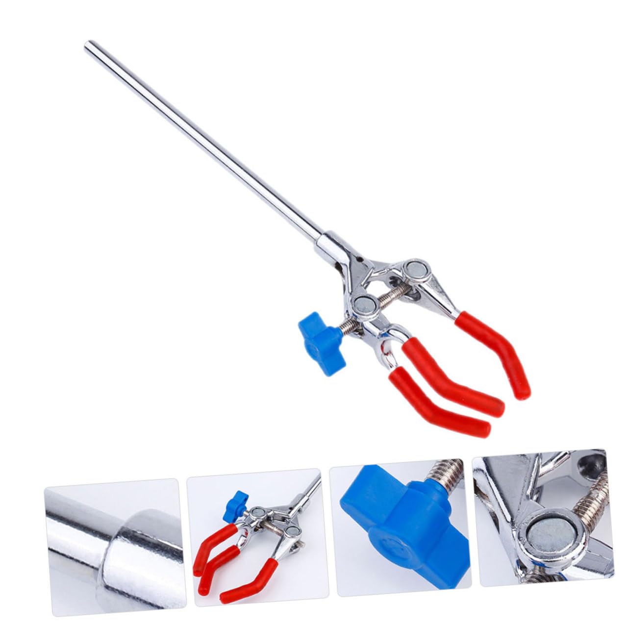 OUNONA 8piezas Abrazadera De Garras Ajustable Para Laboratorio Soporte De Frascos De Acero Inoxidable De Herramienta Práctica Para Experimentos Científicos