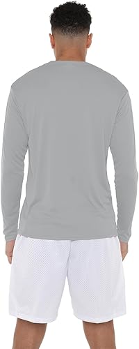 Miniatura 2 de Camisa deportiva de manga larga oficial de la NCAA Collegiate para hombre, con logotipo en el pecho izquierdo, colección Athletic Heather