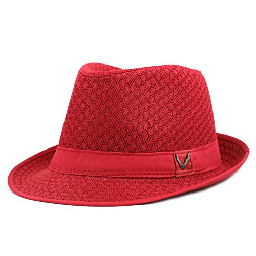 Image of The Hat Depot Light Weight Classic Soft Cool Mesh Crushable Fedora hat