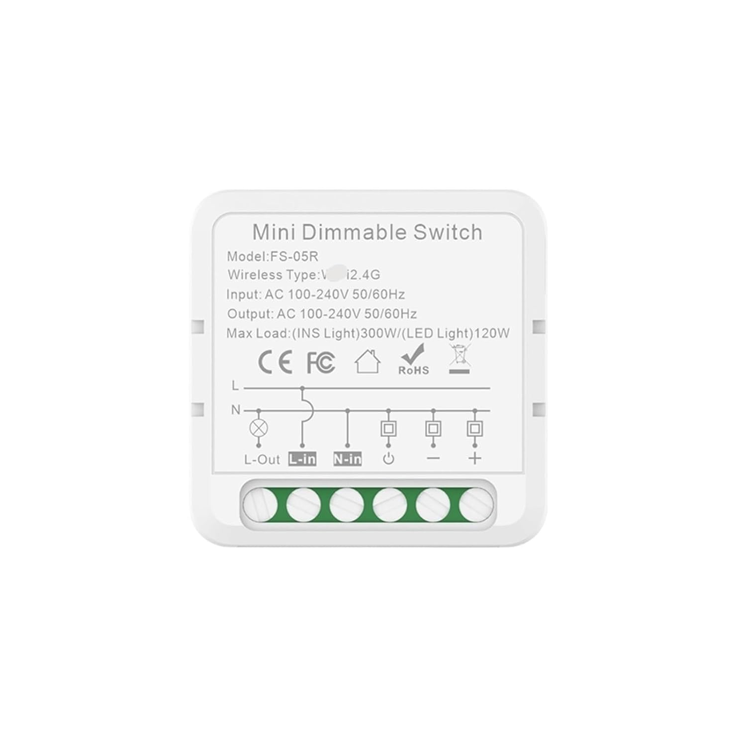 1 Pcs LED Dimmer LED Light Smart Dimmer Switch Module Circuit Breaker(2.4 Dimmer Switch)
