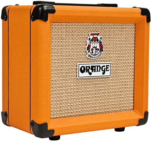 Orange Ppc108 1X8” Closed-Back Speaker Cabinet Bundle With Orange Mt20 Micro Terror Amp Head, Orange Woven Guitar Cable, Speaker Cable And Liquid Audio Polishing Cloth (5 Items) #TOP2