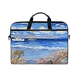 Messenger-Tasche: Hauptfach enthält eine gepolsterte Laptop-Tasche. Zwei Seitentaschen mit Klettband und eine Fronttasche mit Reißverschluss. Es kann Ladegerät, Adapter, Maus und anderes Zubehör halten. Bewahren Sie all Ihre kleinen Accessoires sicher und dennoch leicht zugänglich auf.