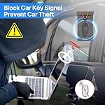 Faraday Bag, RFID Signal Blocking Bag, GPS Car Key Cell Phone Signal FOB Blocker Wallet Shielding Pouch Privacy Protective Case, Car Security Protection, Anti-Theft Pouch, Anti-Tracking Anti-Spying - Image 4