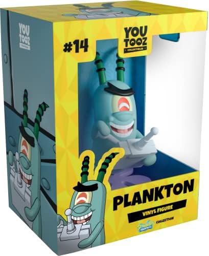 Youtooz Plankton 4.4" Inch Vinyl Figure, Official Licensed Plankton Collectible from Spongebob Squarepants by Youtooz Spongebob Squarepants Collection