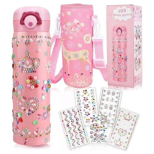 Edelstahl Trinkflasche Kinder | Geburtstagsgeschenk Wasserflasche | Basteln