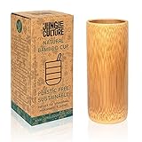 Alto para cócteles Jungle Culture® Taza de bambú para beber  100% libre de plástico ecológico tazas naturales  Ideal para batidos, acai, batidos, cócteles y fiestas