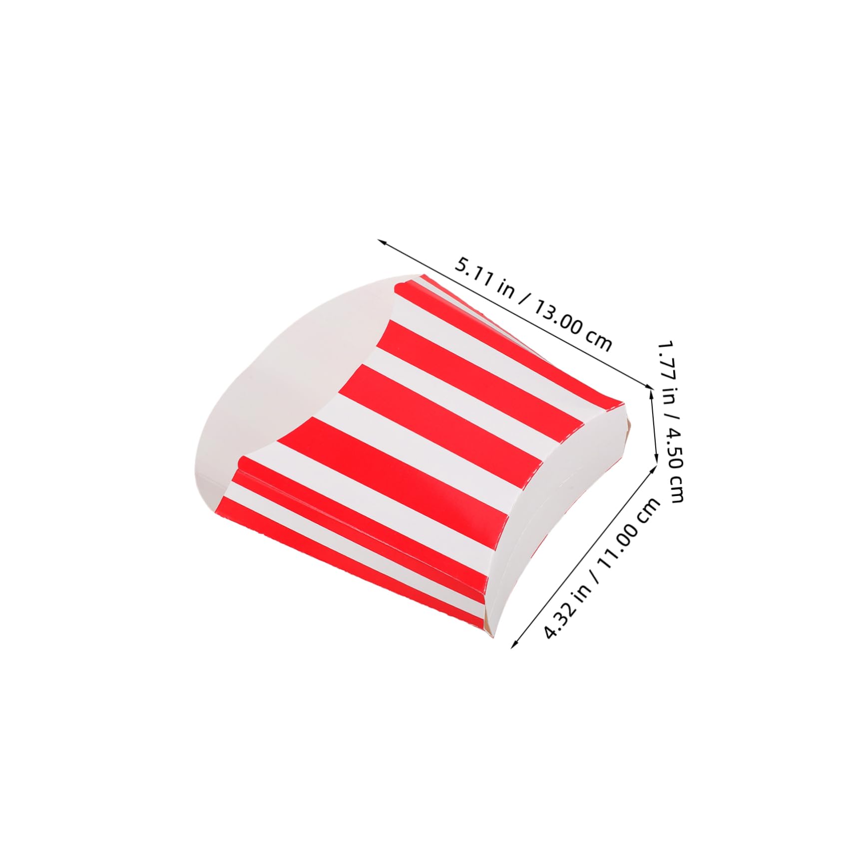 ABOOFAN 200pezzi Scatole Popcorn e Snack Per Feste Contenitori Per Fritte e Dolci Per Compleanni Matrimonio e Serate Cinema Design Strisce Rosse