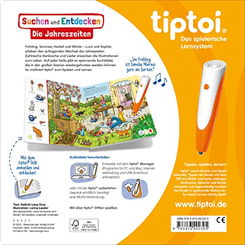 tiptoi® Suchen und Entdecken: Die Jahreszeiten, Buch für Kinder ab 2 Jahre