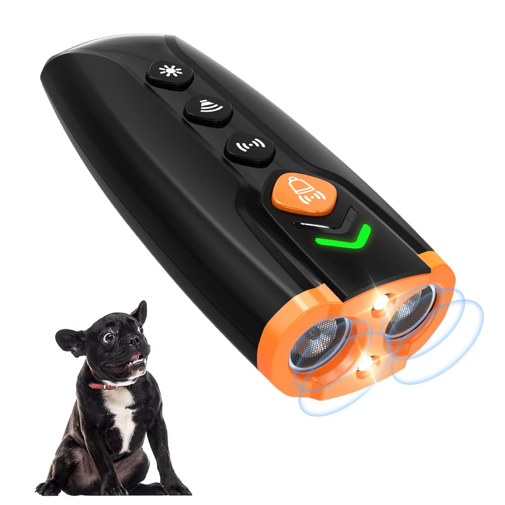 HOPFROG Antibell für Hunde,Wiederaufladbares Antibell für Kleine Mittel Große Hunde