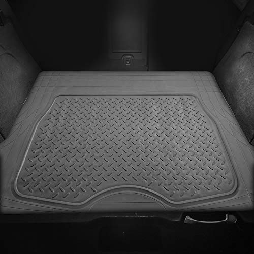 Image of FH Group ClimaProof Universal Cargo Mat - All-Weather, Trimmable Trunk Mat (48 inch W x 32 inch D) - Fits Most Cars, SUVs & Trucks - Gray