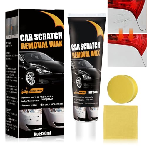 2024 New Car Scratch Remover Kit for Vehicles - Paint Repair Paste, Polishing Wax, Accessories With Wipe & Sponge for Deep Scratches (1pc)