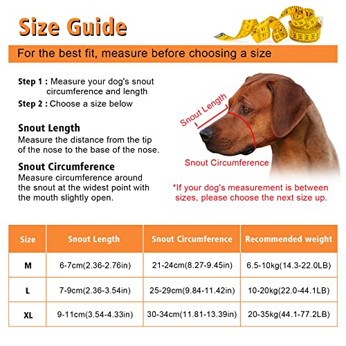 Ownpets Dog Muzzle, Adjustable Dog Basket Muzzle With Movable Cover To Prevent Biting, Chewing & Licking, Air Mesh Drinkable Dog Muzzle For Small, Medium Aggressive Dogs, M #TOP5
