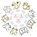 Clip-on Earrings Converter Components with Post for Non-Pierced Ears DIY Comfort Earring Pads for Women or Girls 2 Colors 5 Style 18 Pieces