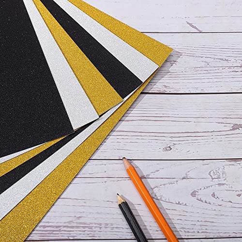 20 Sheets Glitter Thick Paper Cardstock Blank For Diy Birthday, Wedding Party Supplies, Invitation Cards Making, 8.5 X 11 Inches (Silver) #TOP2