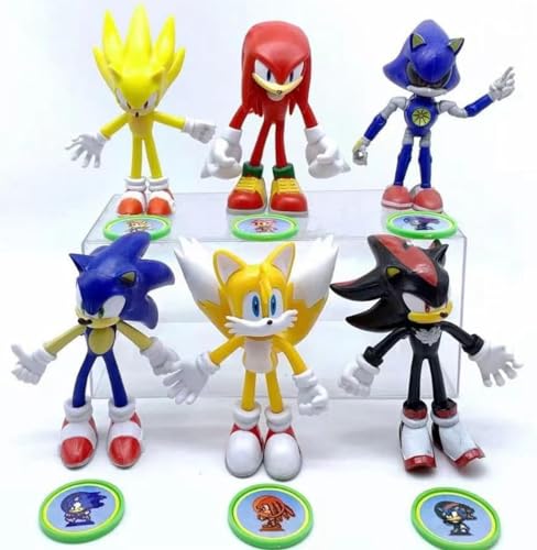 Image of Action Figure Limited Edition for Car Dashboard, Decoration, Cake, Office Desk & Study Table (AF6PC-10CM Soni-C GIT 4)