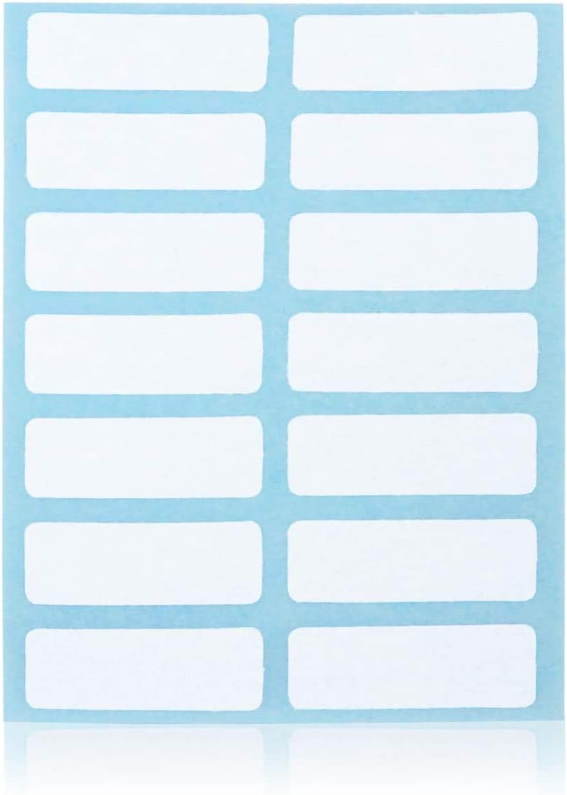 File Folder Labels Name Filing Envelopes Label Stickers, 0.5 x 1.5 in, Small Label Nametags for Jars, Bottles, Food Containers, File Folders (1 Pack)