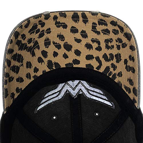 Bioworld Wonder Woman Comic Book Superhero Leopard Print Logo Dad Hat #TOP4