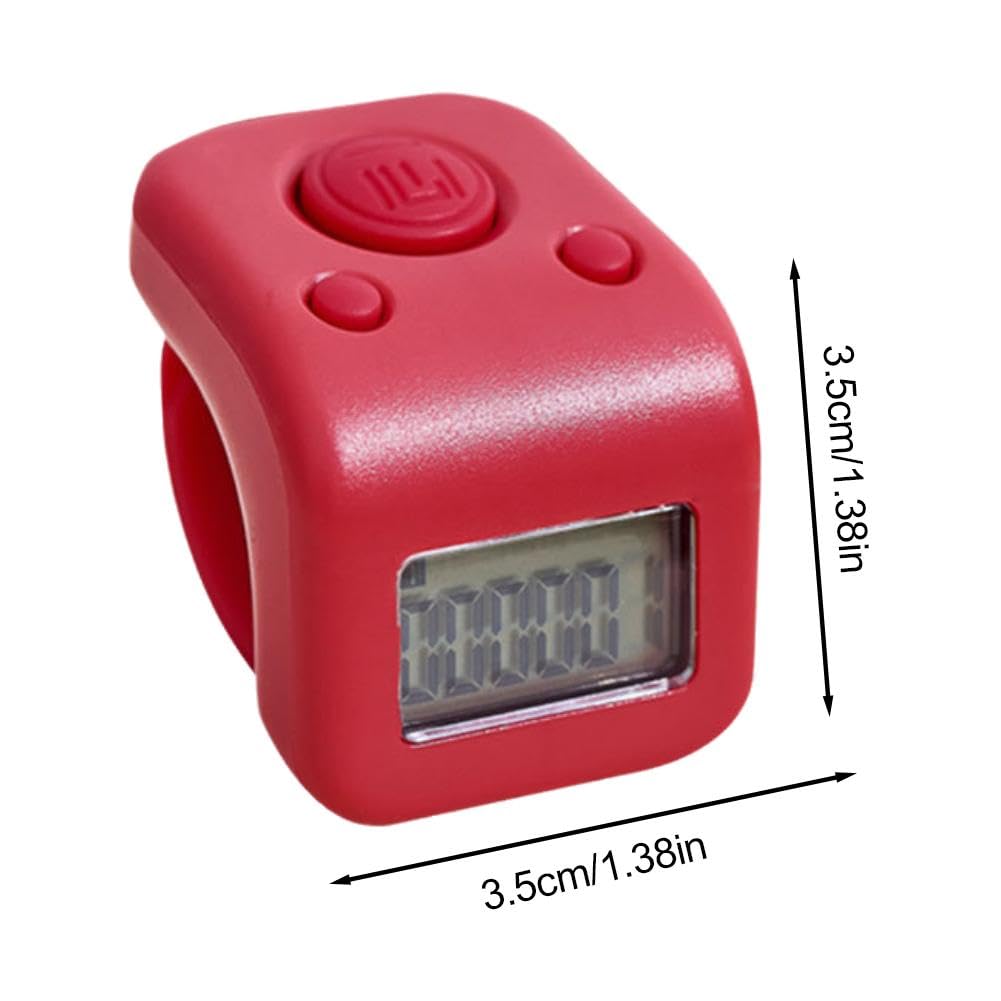 Contapassi per nuoto, IP65, impermeabile, portatile, contatore a 6 cifre, contatore di conteggio numeri, contatore ricaricabile per dita con display a LED, per giri di nuoto, giri di boxe, HIIT