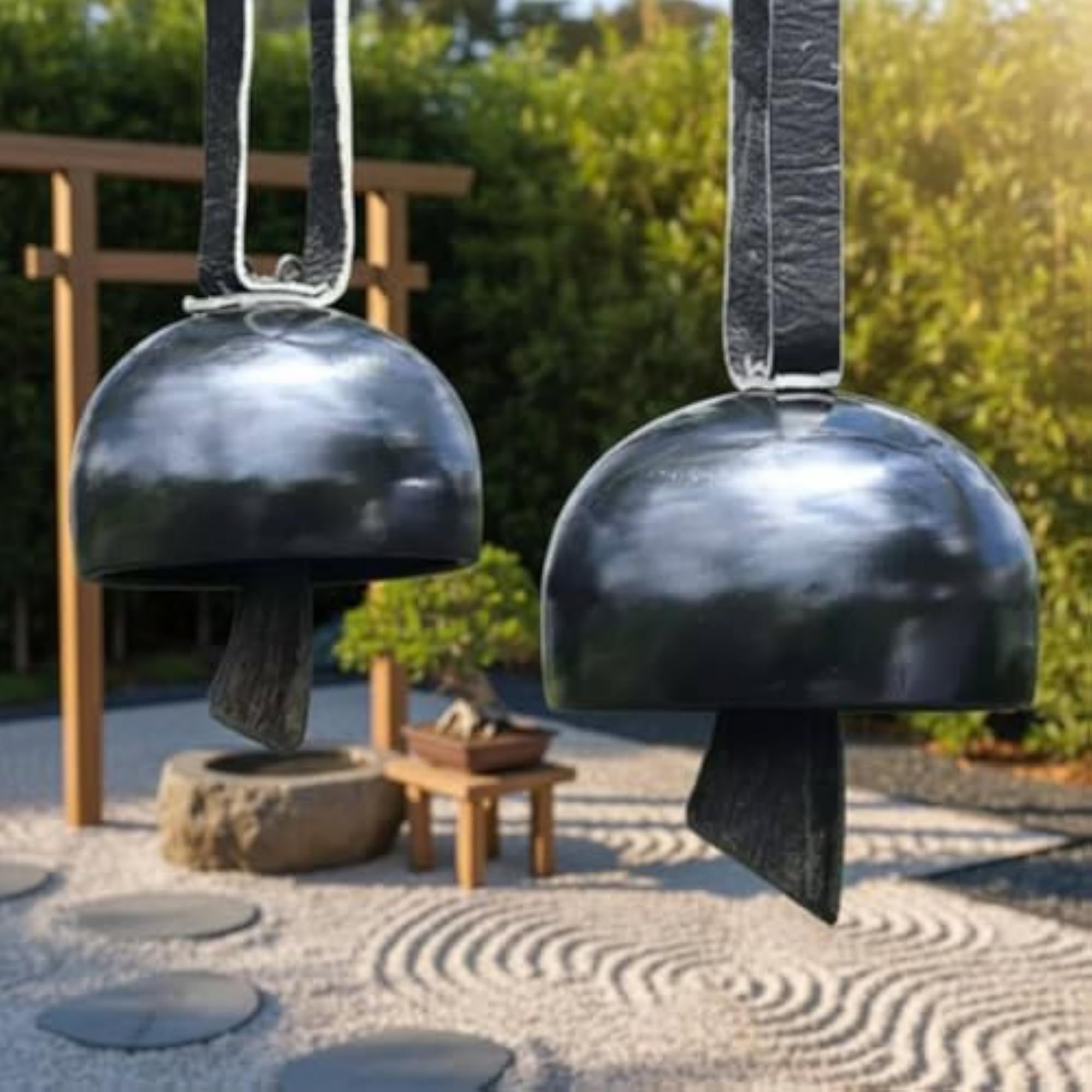 Brass Handmade Dome-Shaped Hanging Bell, Decorative Home Decor