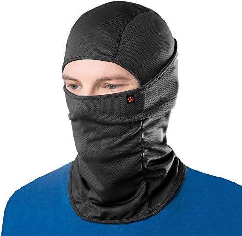 Le Gear Face Mask Pro+ for Bike, Ski, Cycling, Running, Hiking - Protects from Wind, Sun, Dust - 4 Way Stretch - #1 Rated Face Protection Mask (Black), Free Size, Pack of 1, for Men and Women