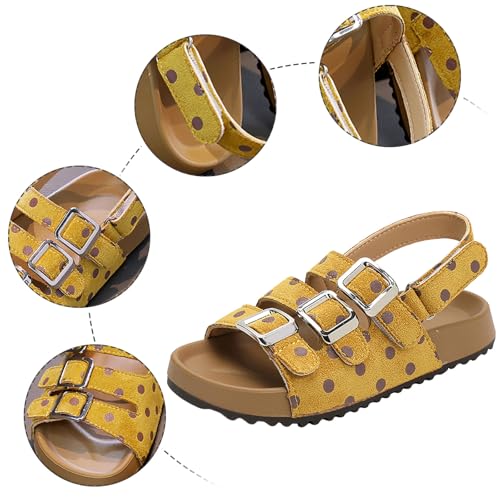 IWIHMIV Girls Sandals Summer Sports Hiking Beach Shoes with Adjustable Straps Comfortable Soft Sole Non Slip Sandals3