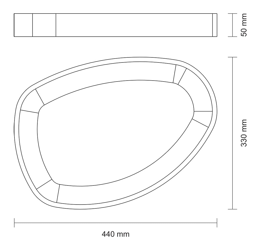 Tramontina Tagliere Vassoio in Legno di Teak certificato per Servizio e Presentazione Churrasco Premium 44 x 33 cm