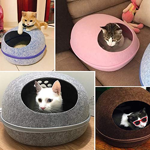 Grotte de chat en feutre design haut de gamme et lit moderne - 8
