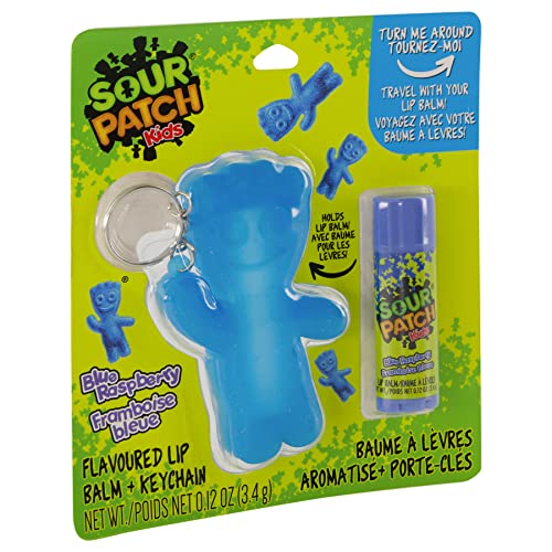 Taste Beauty Sour Patch Kids Blue Raspberry Lip Gloss Keychain #TOP1
