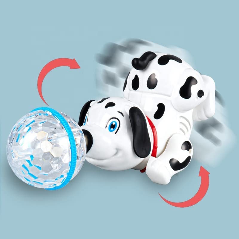 Image of LED Flashing Light and Music Toys for Kids 1+ to 5+ Year | Babies Real Actions Best Birthday Christmas Gift Indoor Fun Activities (Dog)