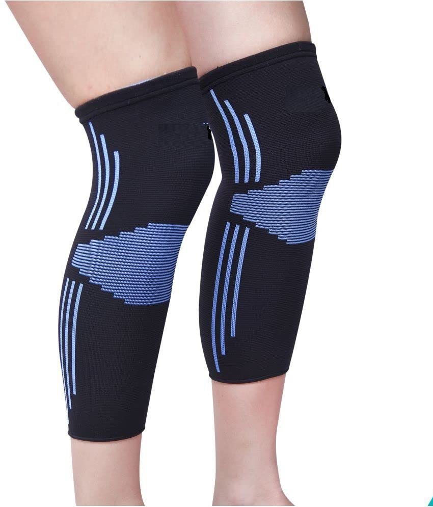 Image of Knee Support Cap Brace /Sleeves Pair For Sports, Pain Relief, Knee Compression Support, Exercise, Running, Cycling, Knee Cap Guard Brace For Men And Women (1 Pair) (XXXL)
