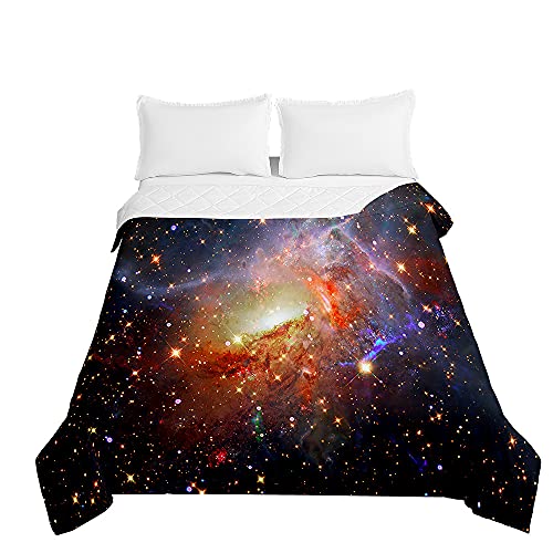 Oduo Moderna Colcha de Verano Colcha Bouti Colcha Acolchada para Cama Suave y Cómoda - Edredón Fresca Lavable para Primavera y Entretiempo Individual Matrimonio Infantil (Luz,150x200cm)