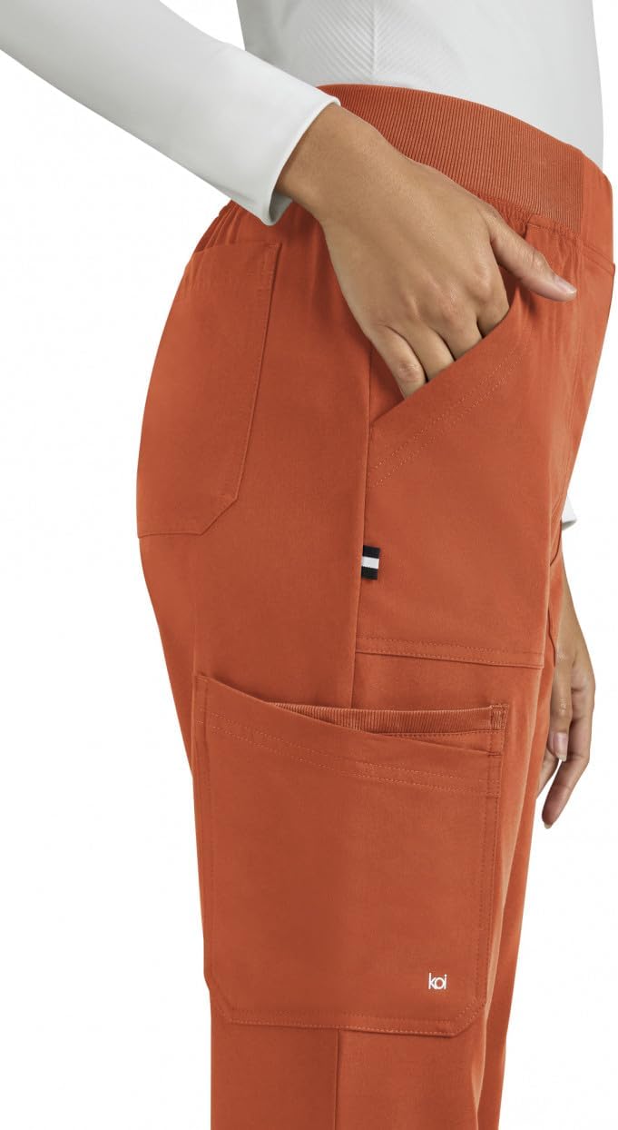 KOI Next Gen Jump Start Women's 7-Pocket Boot Cut Scrub Pant - Image 4