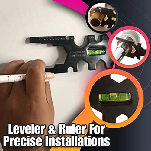 Ferramenta de encanamento de chave multiuso 15 em 1, instalação de torneira e pia de aço carbono dur