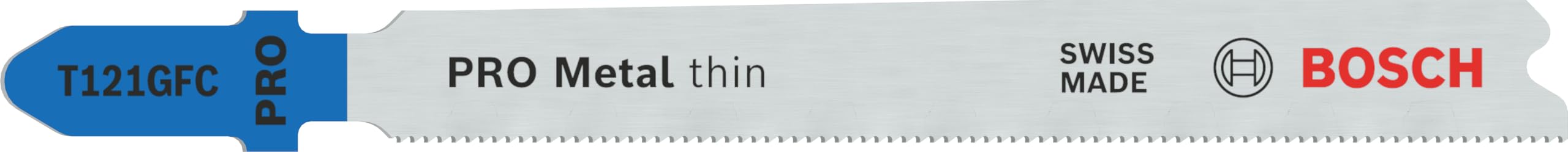 Lame de scie sauteuse Bosch T121GFC pour tôle fine en acier x5