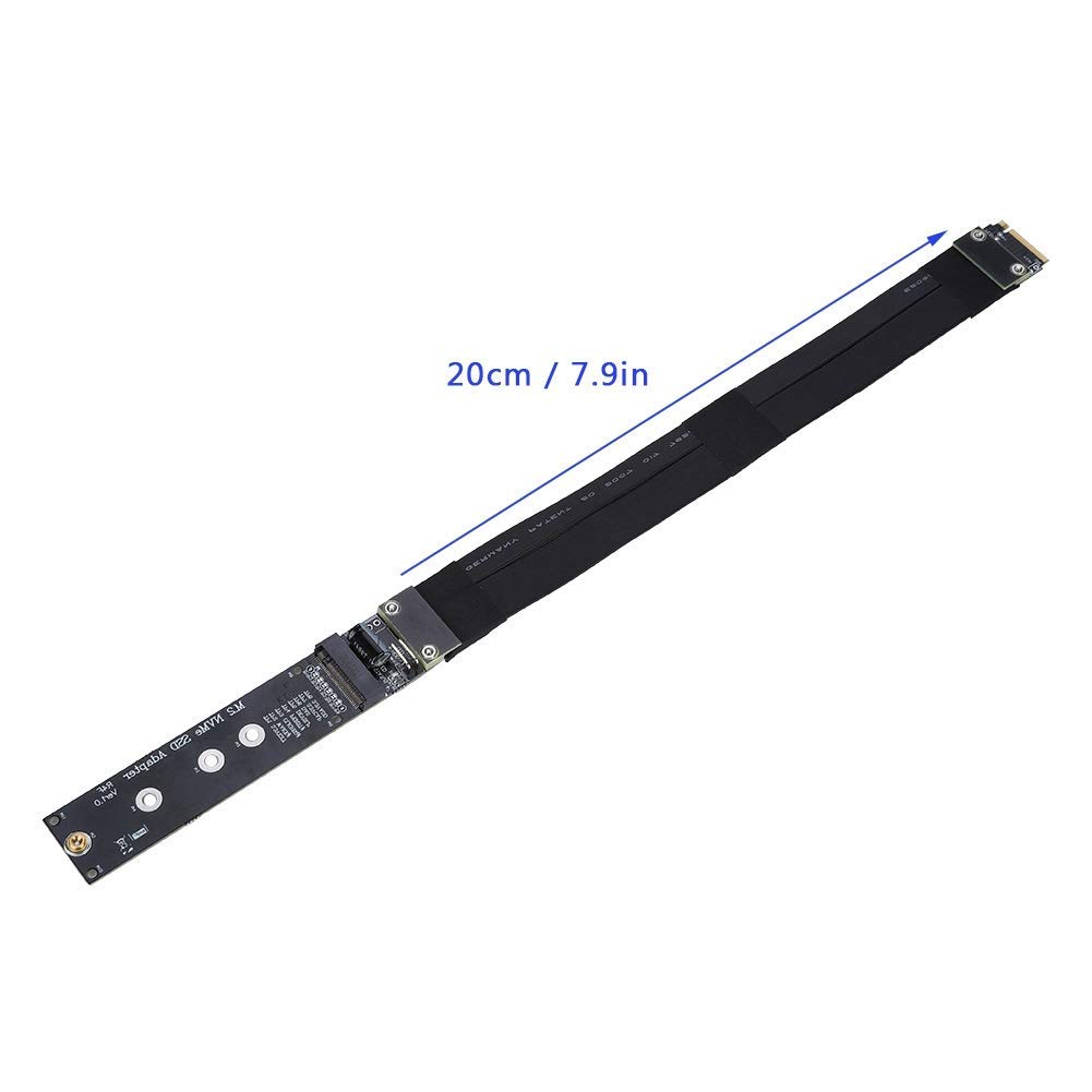 Bewinner Cavo di prolunga SSD, Cavo di prolunga unità SSM NVMe M.2, Adattatore Disco Rigido PCIe3,0 x4 32 Gbps, Cavo di prolunga Adattatore SSD per PCI-E 3.0 x4