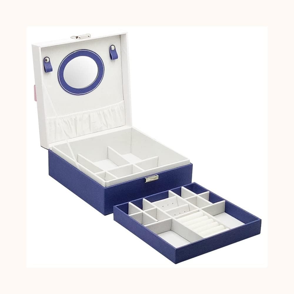 Mini walizka podróżna na biżuterię, mały podróżny organizer na biżuterię, przenośne pudełko na biżuterię Mini podróżny organizer do przechowywania Przenośne pudełko do przechowywania wystaw na