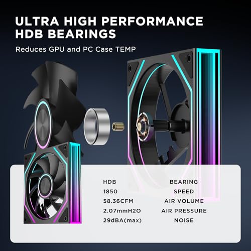 Image of Jungle Leopard Prism4RS Ultra 120mm PC ARGB Computer Case Fans|Infinity Mirror|Daisy-Chain|4 PIN PWM 1850RPM(Black Reverse 3 Pack)