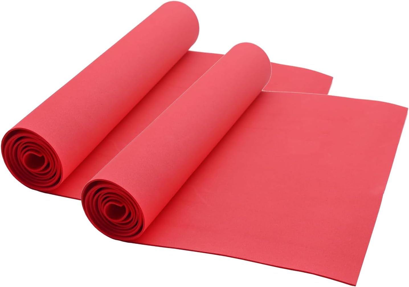 EVA Foam Roll | High Density 85kg/m3 | 2mm Thick | 48"x14" | Ideal for Cosplay, Crafts, DIY Projects (Red 6pcs)