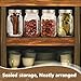 Glass Mason Jars 16 oz with Airtight Lids-Regular Mouth Canning Jars for Canning, Food Storage, Overnight oats,Smoothies, Salad,Coffee & Party decorations (2 Pack) Christmas gift