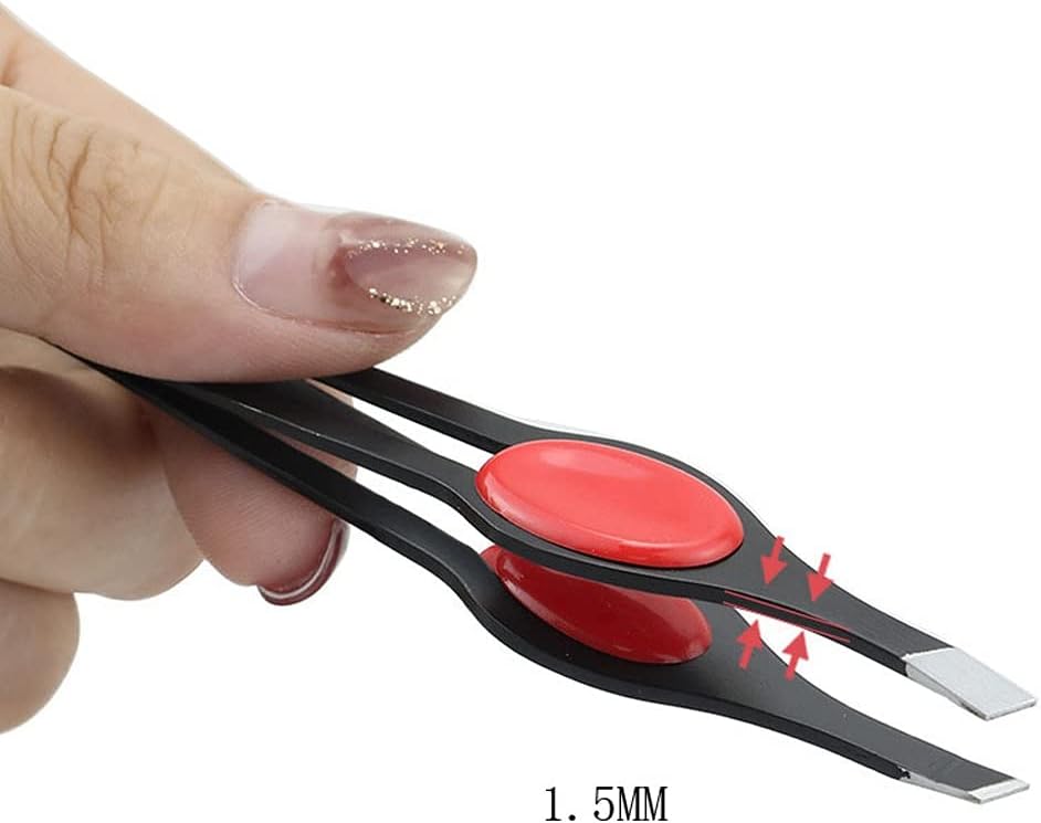Eyebrow Tweezer Stainless Steel Slant Tip Eyes Clip for Face Hair Removal Make Up Tools Pince image 4