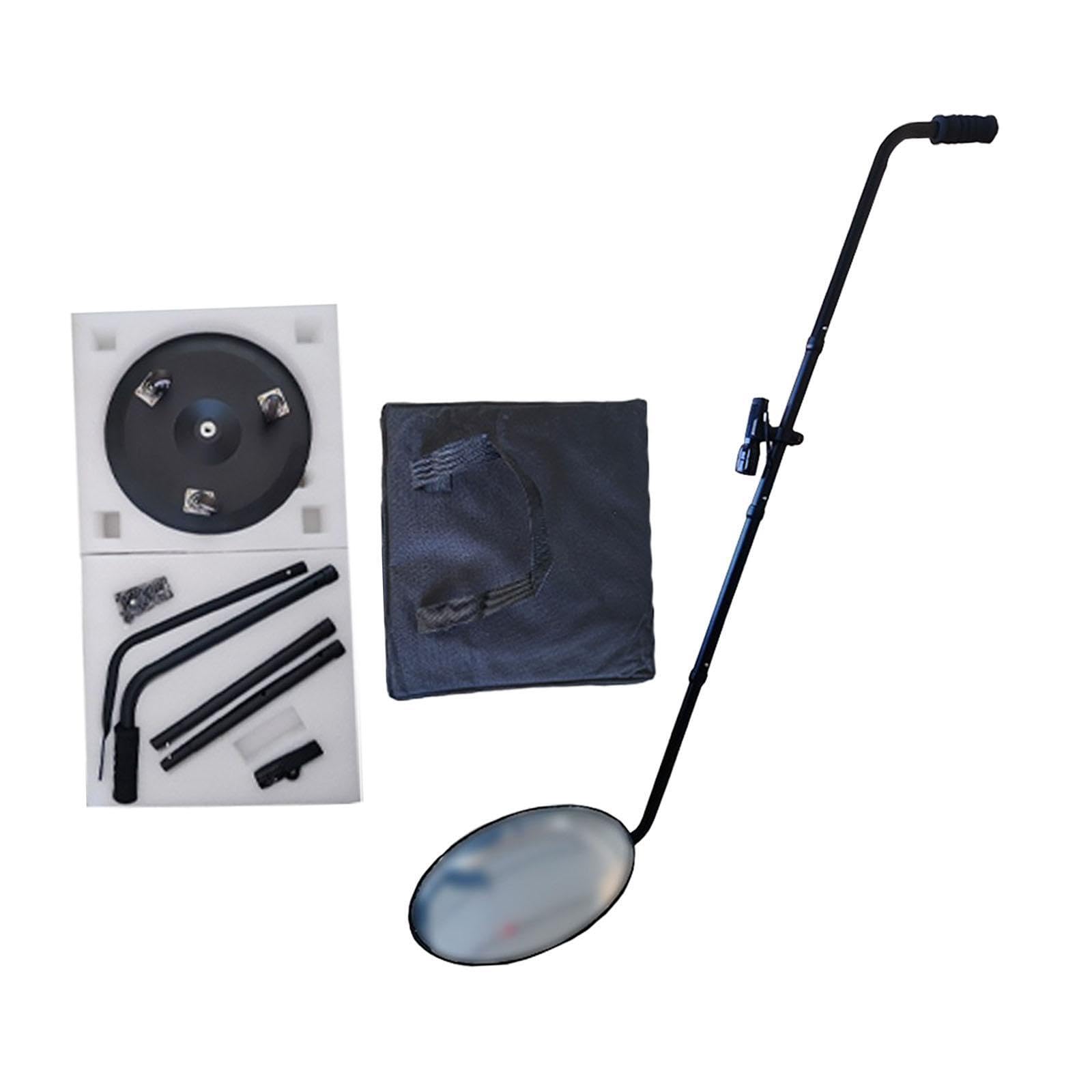 Espejo de inspección Ligero con Poste telescópico y luz LED Brillante para reparación de automóviles. Comprobación mecánica del vehículo. Espejo inspección telescópico con luz LED.